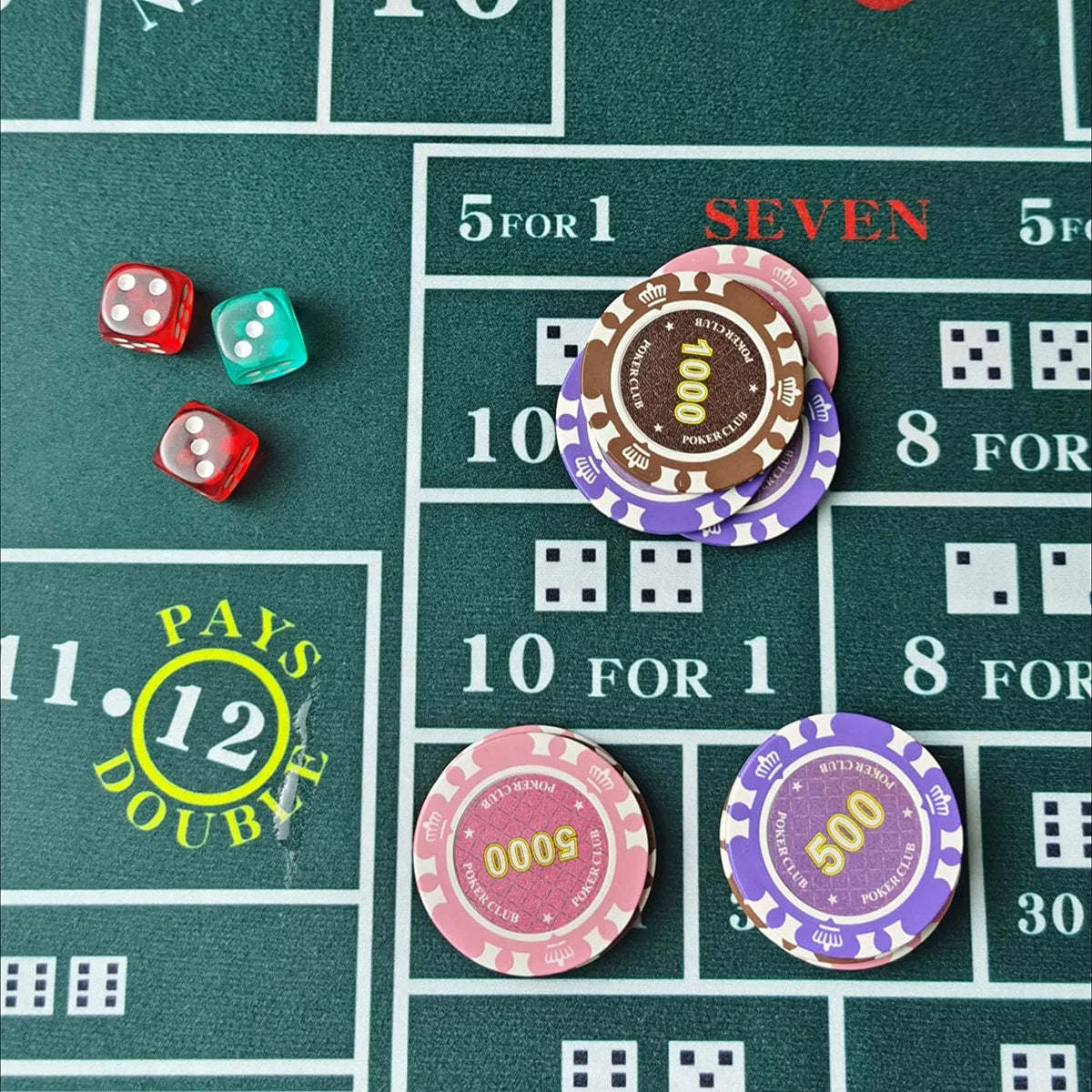36x18 inch Double Sides Flannel Gambling Tablecloth X25566