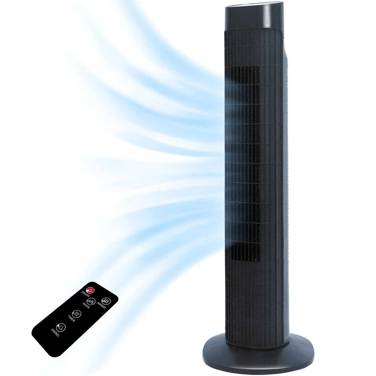 Quiet Portable Standing Tower Fan with 7.5H Timer, 3 Speeds, 32 Inch Oscillating L830