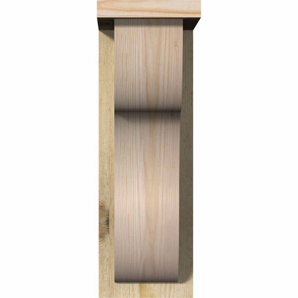 Carmel Rough Sawn Corbel with Backplate, Douglas Fir X590734