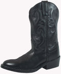 Black Leather Western Boots B6782