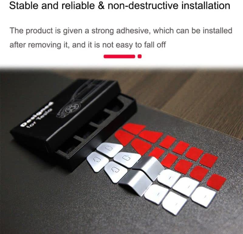 Red Window Lift Button Switch Sticker 11PCS G60488