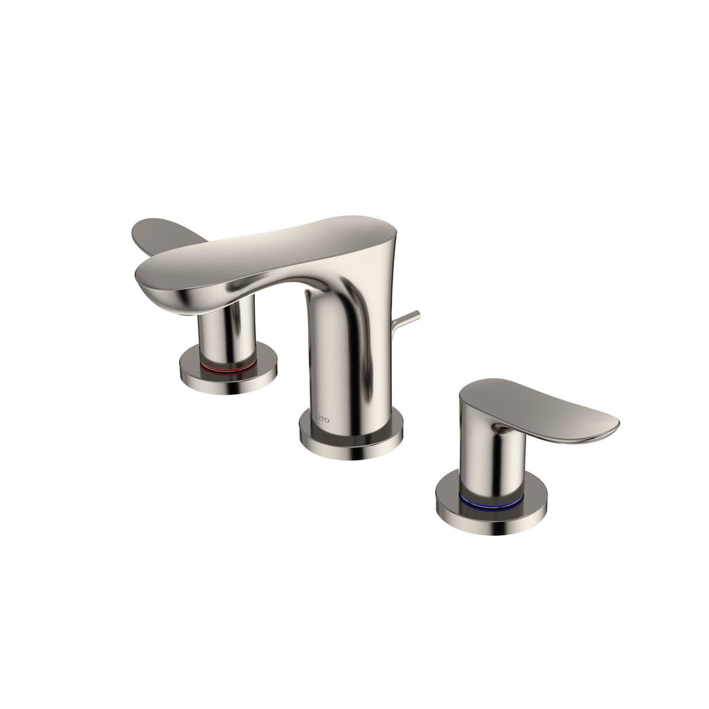 Two Handle Widespread Bathroom Sink Faucet, Polished Nickel G39604