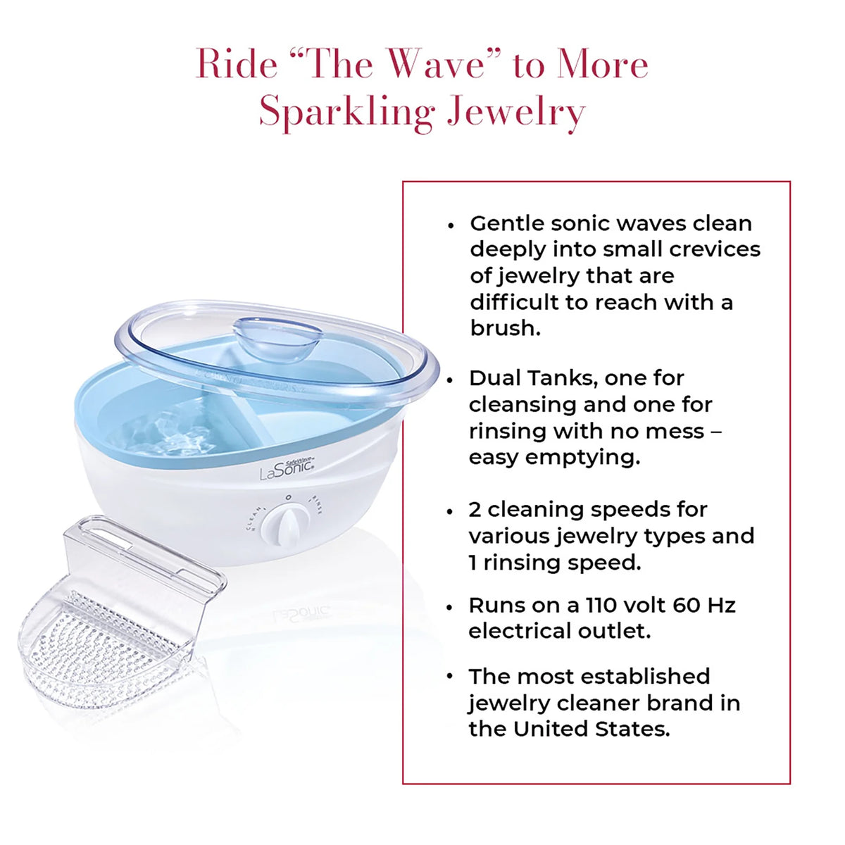 La Sonic Safewave Jewelry Cleaner Machine C1360