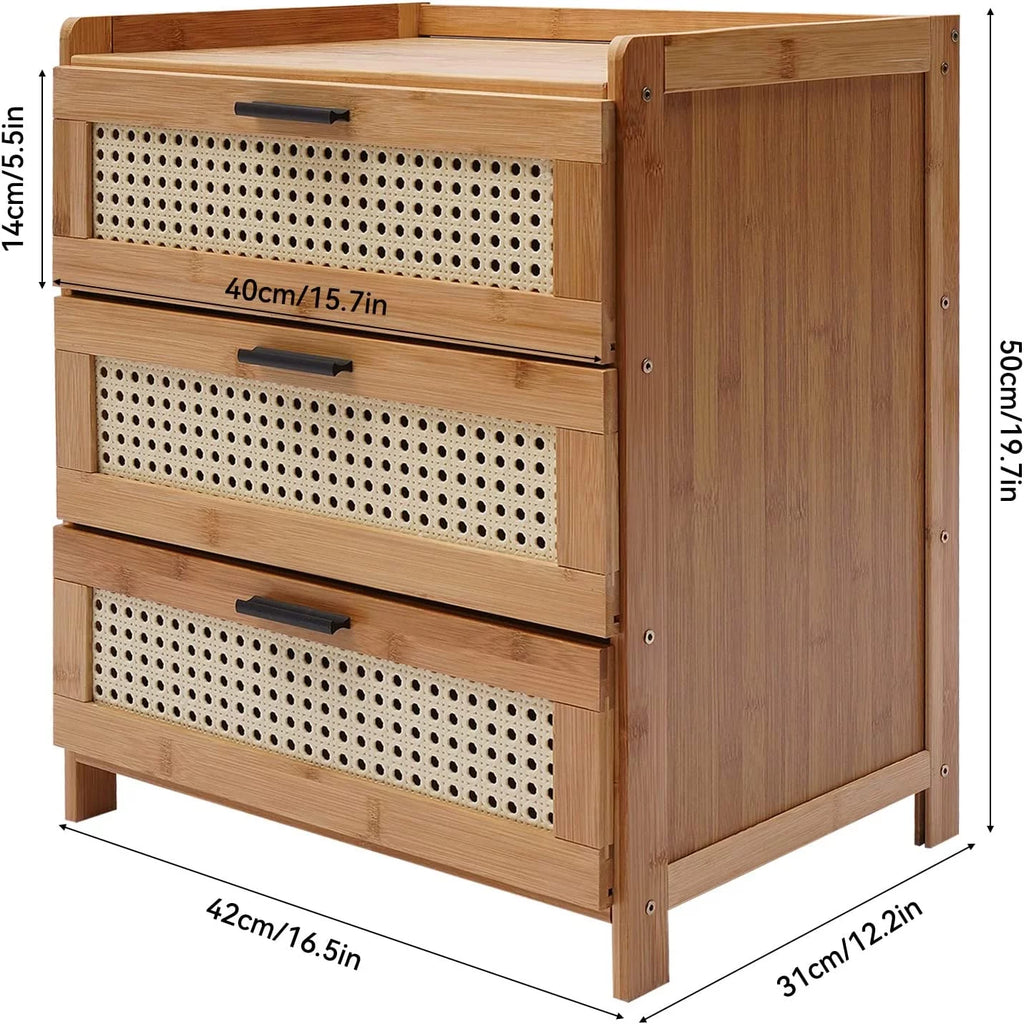 Storage Cabinet Nightstand with Drawer V414