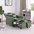3 in 1 Convertible Chair Bed Sleeper Chair with Pillow Velvet Fabric Grey D1923