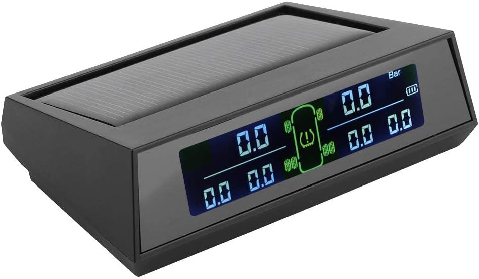 Solar Powered TPMS Tire Pressure Monitor System with LCD 6 External Sensor Pack of 2 W539000