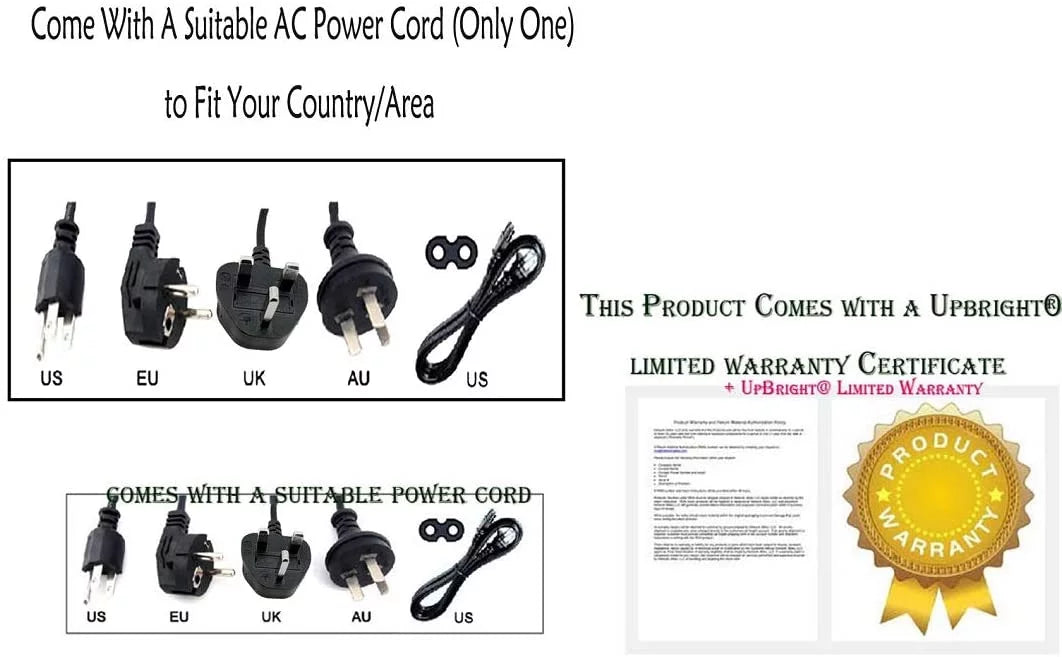 Crestron QM-MDM3X1 Power Supply Cord Cable Charger B95688