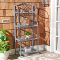 4 Tier Wrought Iron Outdoor Bakers Rack P42125