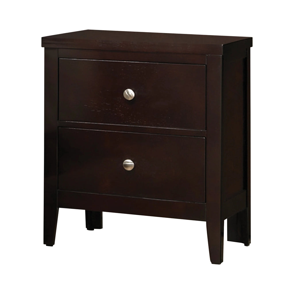 Cappuccino 2-drawer Wooden Nightstand O1151