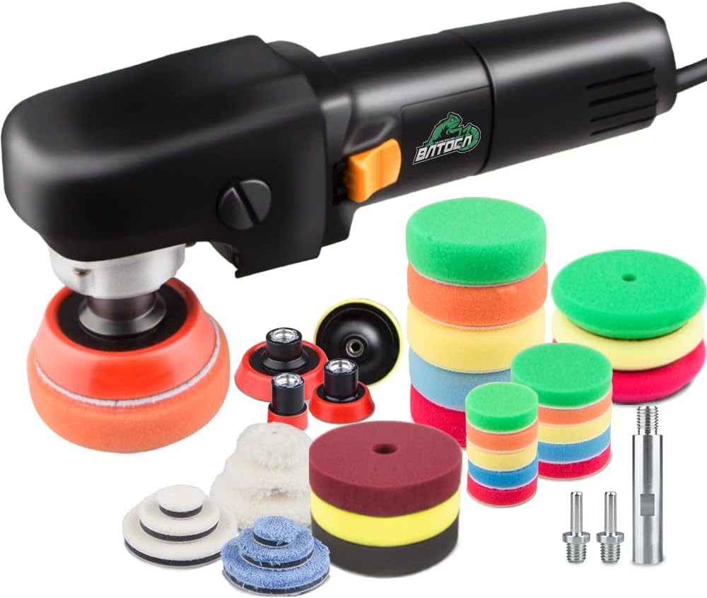 3 inch 6-Level Speed Rotary Car Polisher with Foam Polishing Pads D669