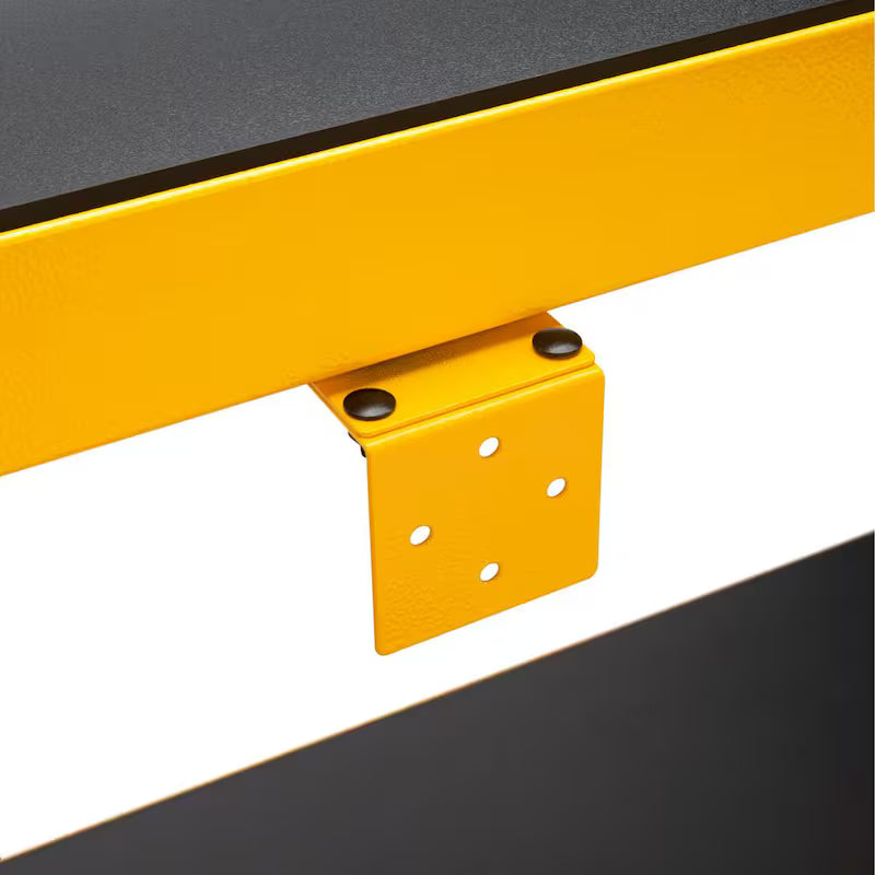 Yellow 3-Tier Steel Storage Shelving Unit F85427