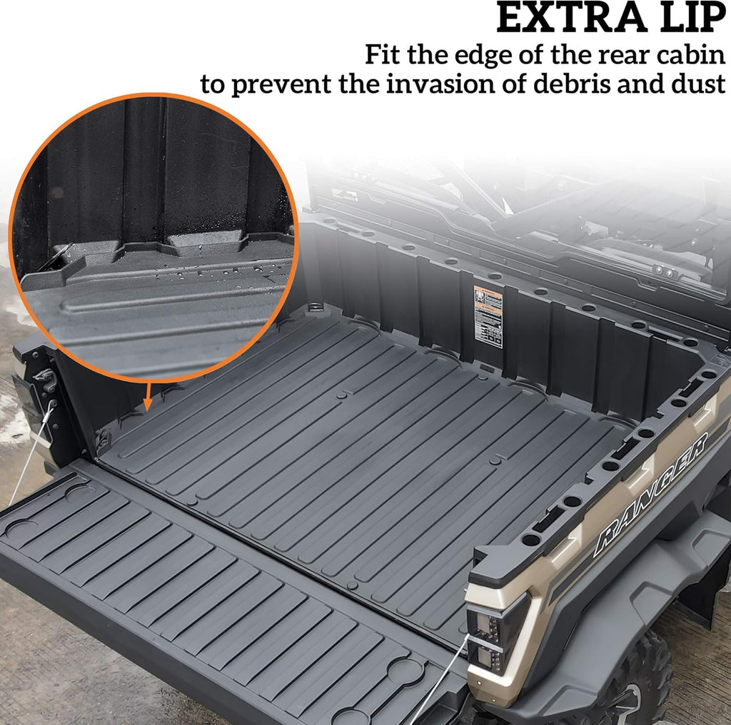 Rubber Bed Mat Liner for Polaris Ranger XP 1000 Crew N12987