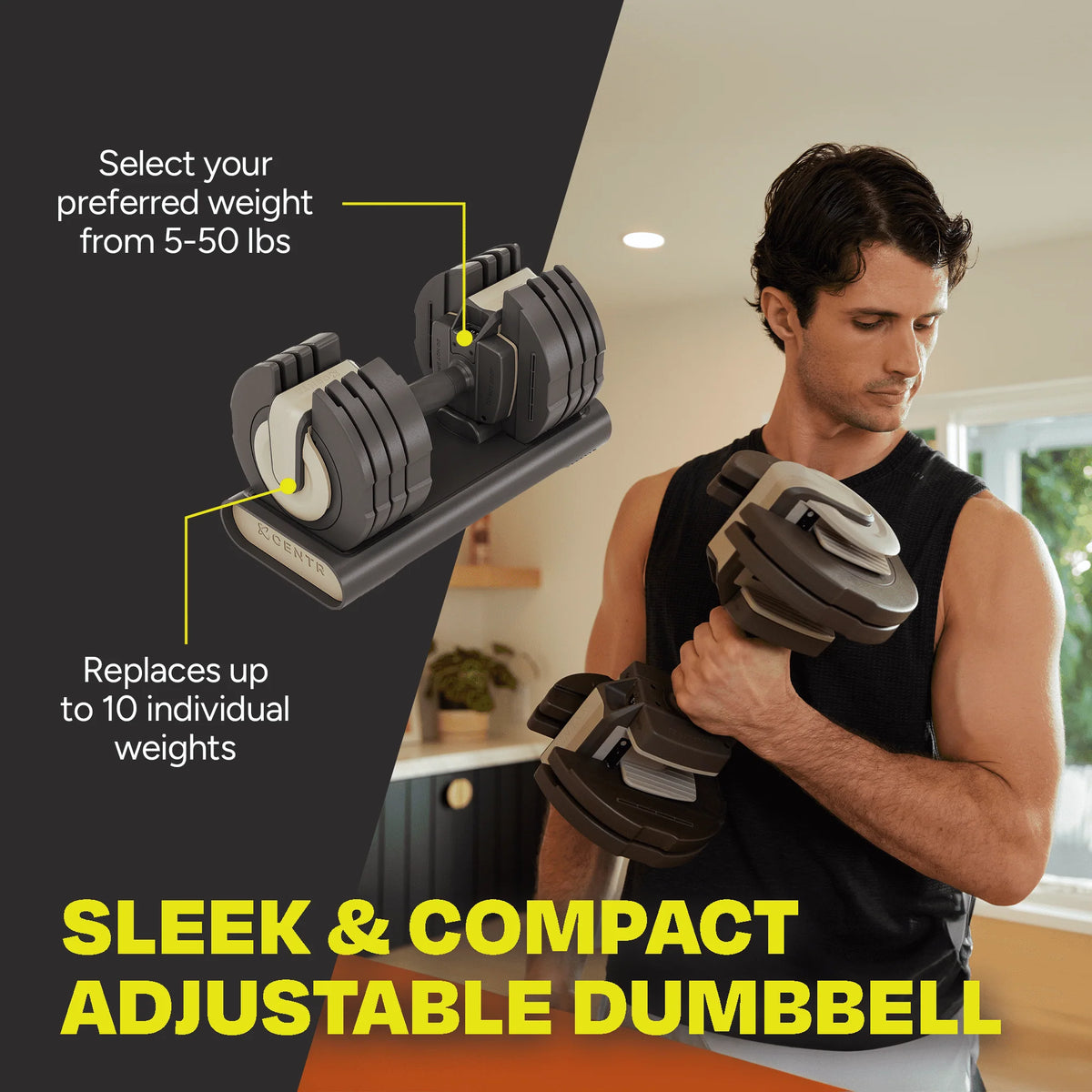 Adjustable Dumbbell 5-50 lbs P4516