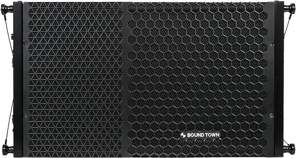 600W Line Array Speaker System with Four 10-inch Passive Speakers, Black U325209
