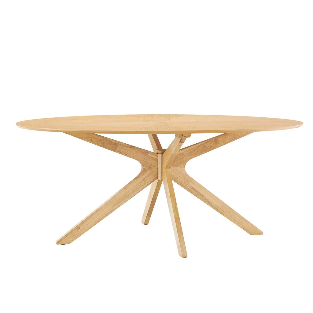 Oak Oval Wood Dining Table T566