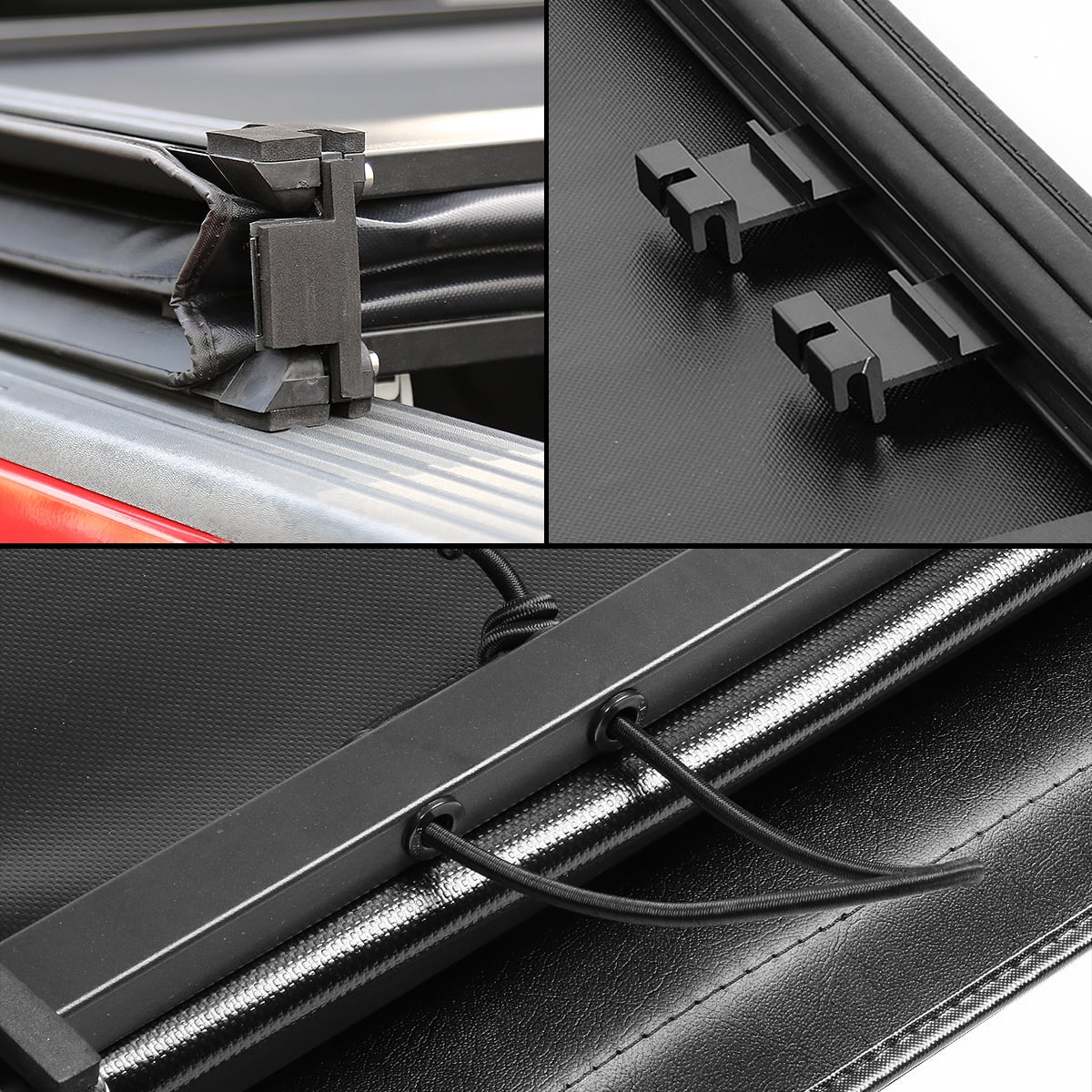 Tri-Fold Soft Top Tonneau Cover for Ford F250 F350 Super Duty 6.5' Bed A30446