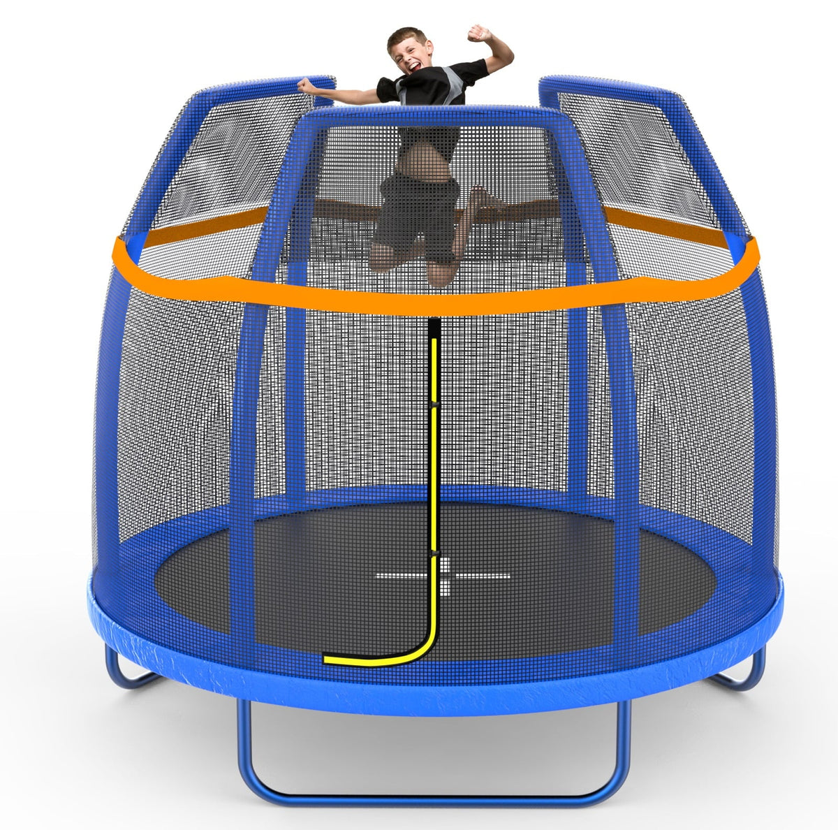 7 FT Trampoline with Enclosure Net & Safety Pad X433943