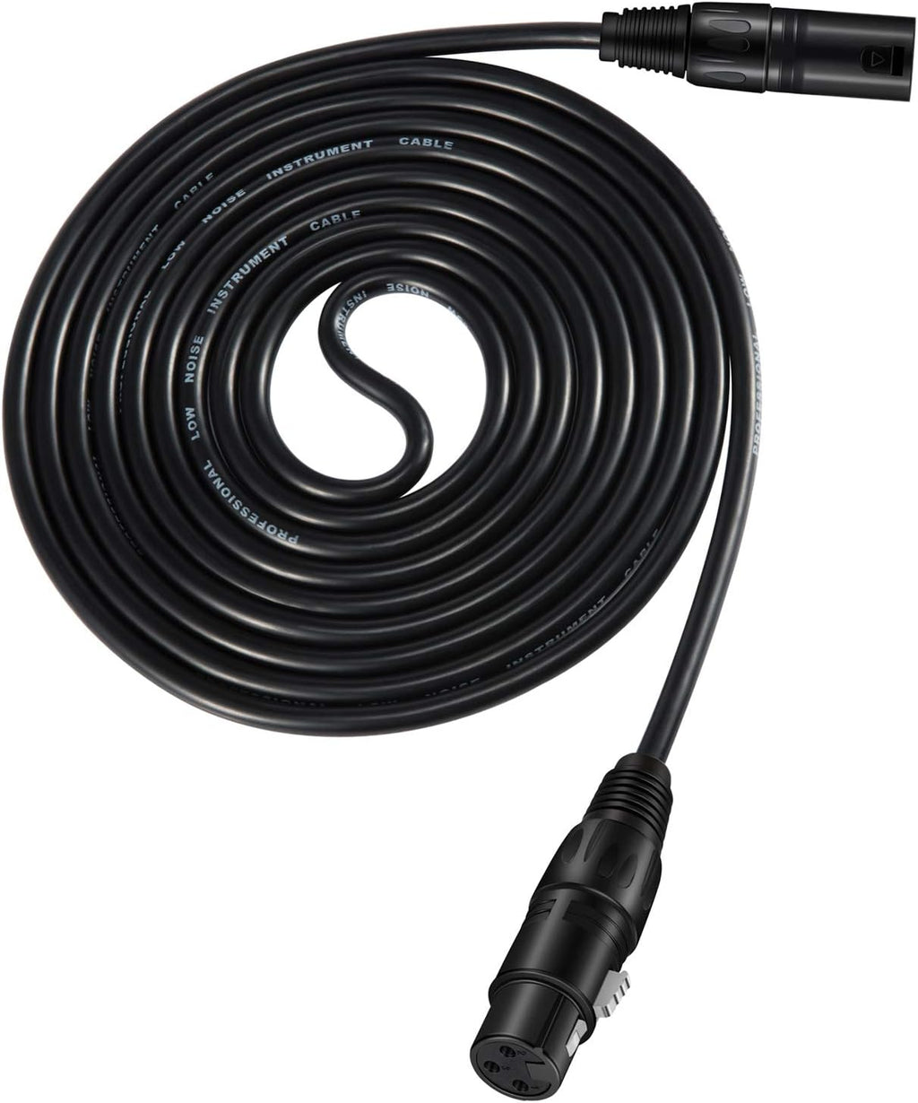 Black 25ft XLR Microphone Cable 3-Pack L783