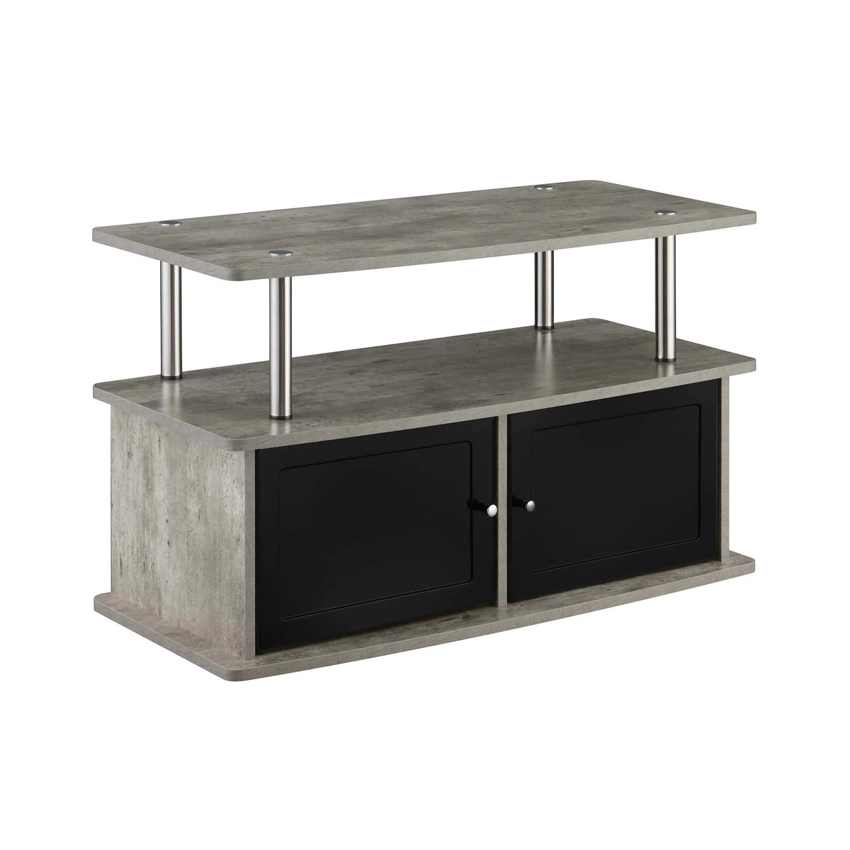 Black TV Stand with Two Cabinets M540