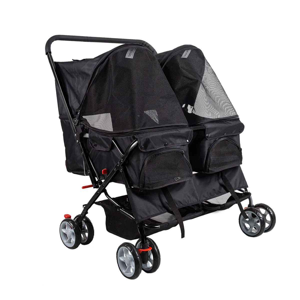 Blue Foldable Double Pet Stroller U106