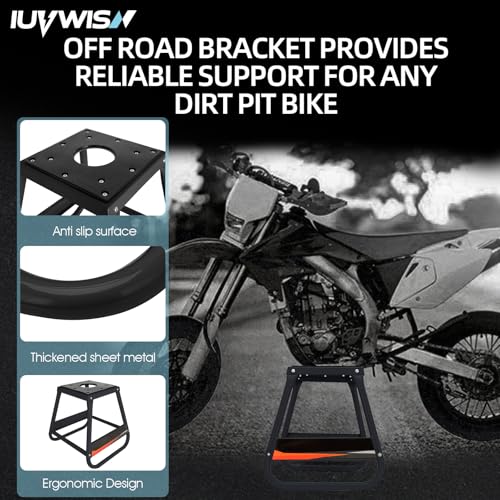 Black Detachable Anti Slip Motorcycle Stand U131415