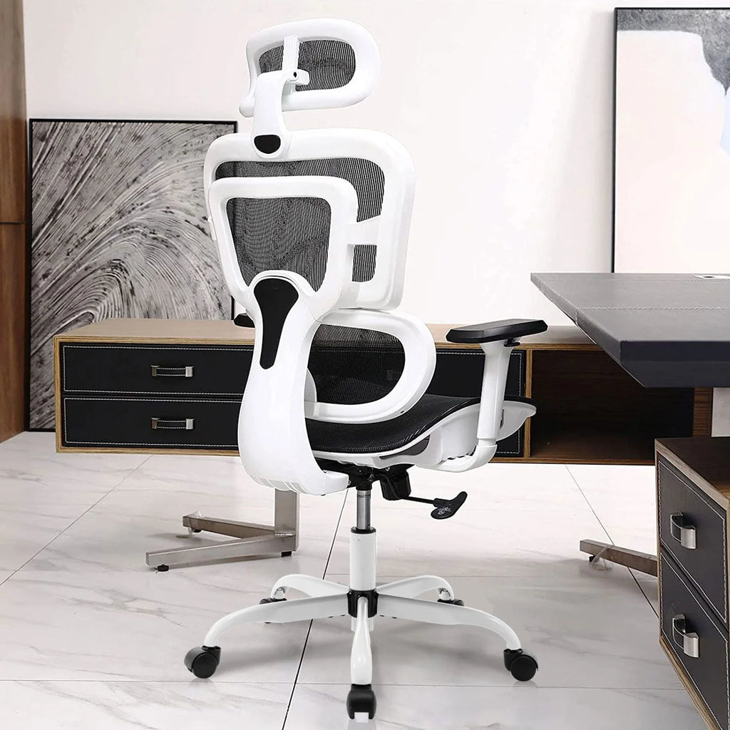 Black High Back Ergonomic Office Chair with Lumbar Support E7115