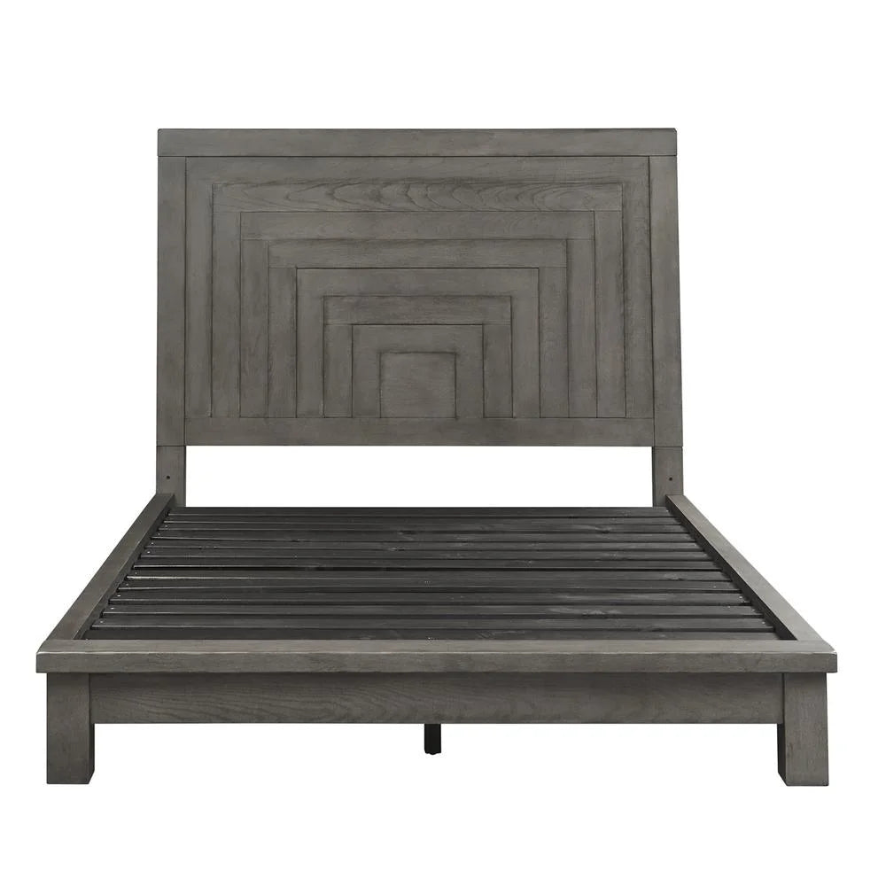 Dark Gray King Platform Bed D61667