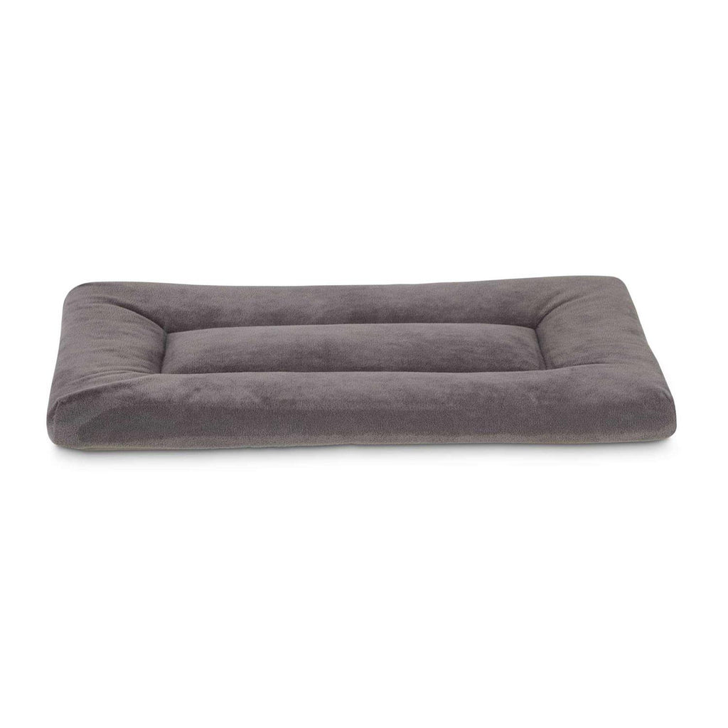 Dark Grey Velvet Dog Crate Mat and Pet Bed K868046