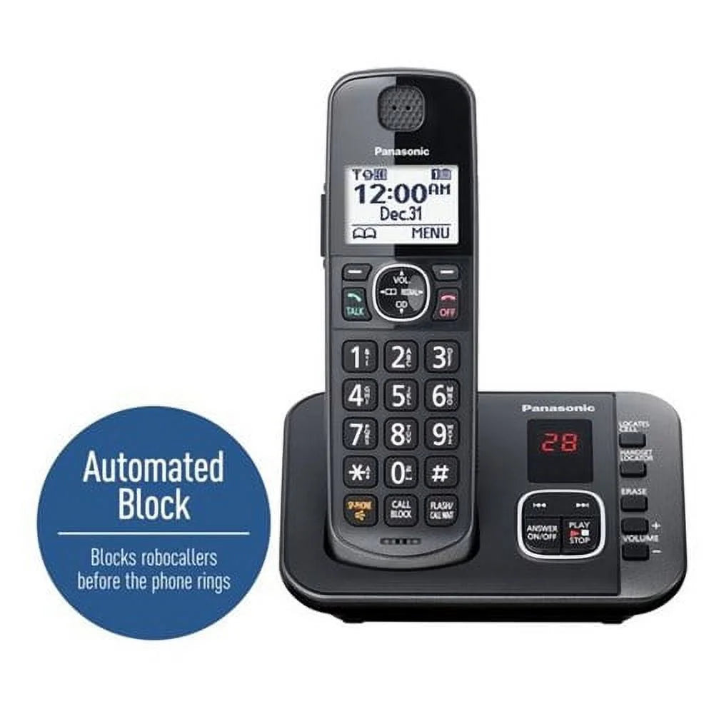 Black Cordless Phone C1197
