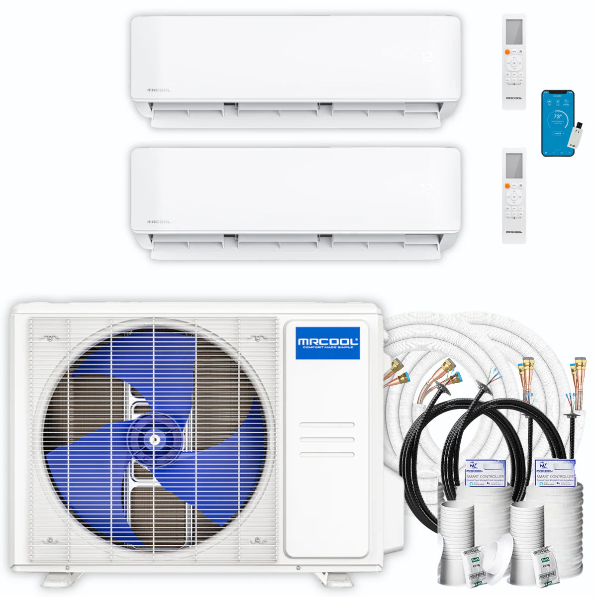 33,000 BTU 2 Zone Ductless Air Conditioner and Heat Pump Z66941