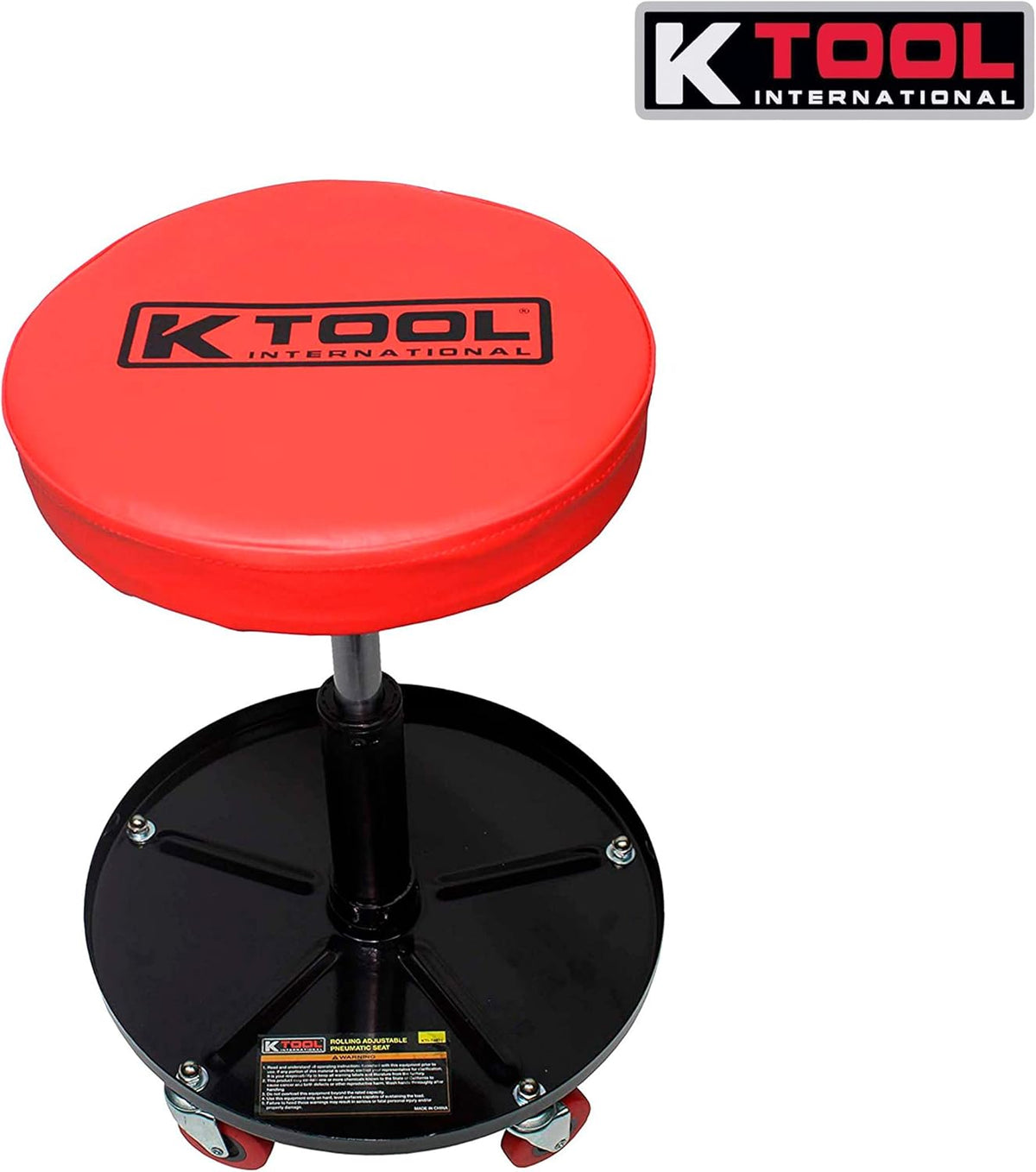 Adjustable Rolling Mechanic Seat with Pneumatic Lift, Padded Seat, Pack of 2 V39692