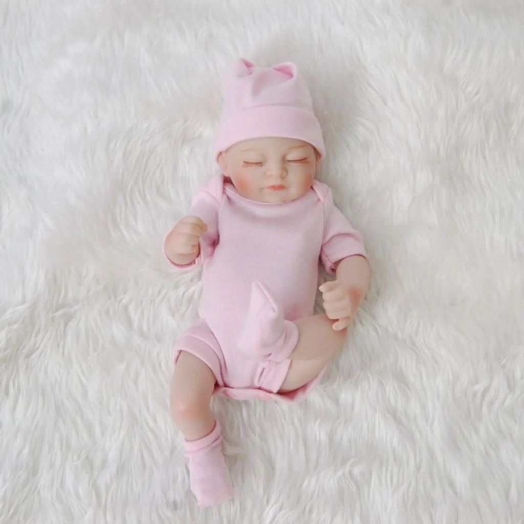 10inch Full Body Silicone Reborn Baby Doll with Clothes & Accessories O355