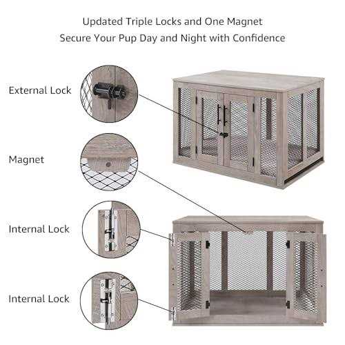 Furniture Style Dog Crate with Tray Q212655
