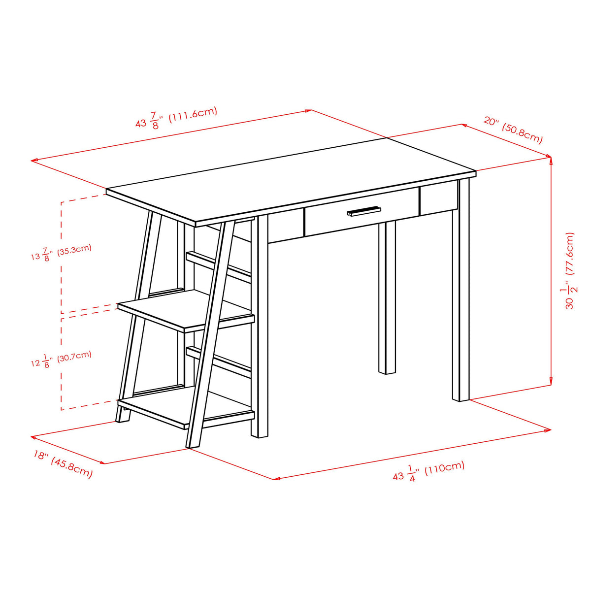 Walnut Writing Desk H966