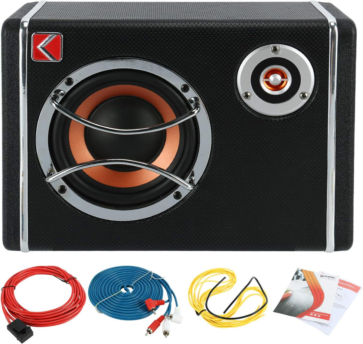 6 Inch Powered Car Subwoofer Pack of 2 X57207