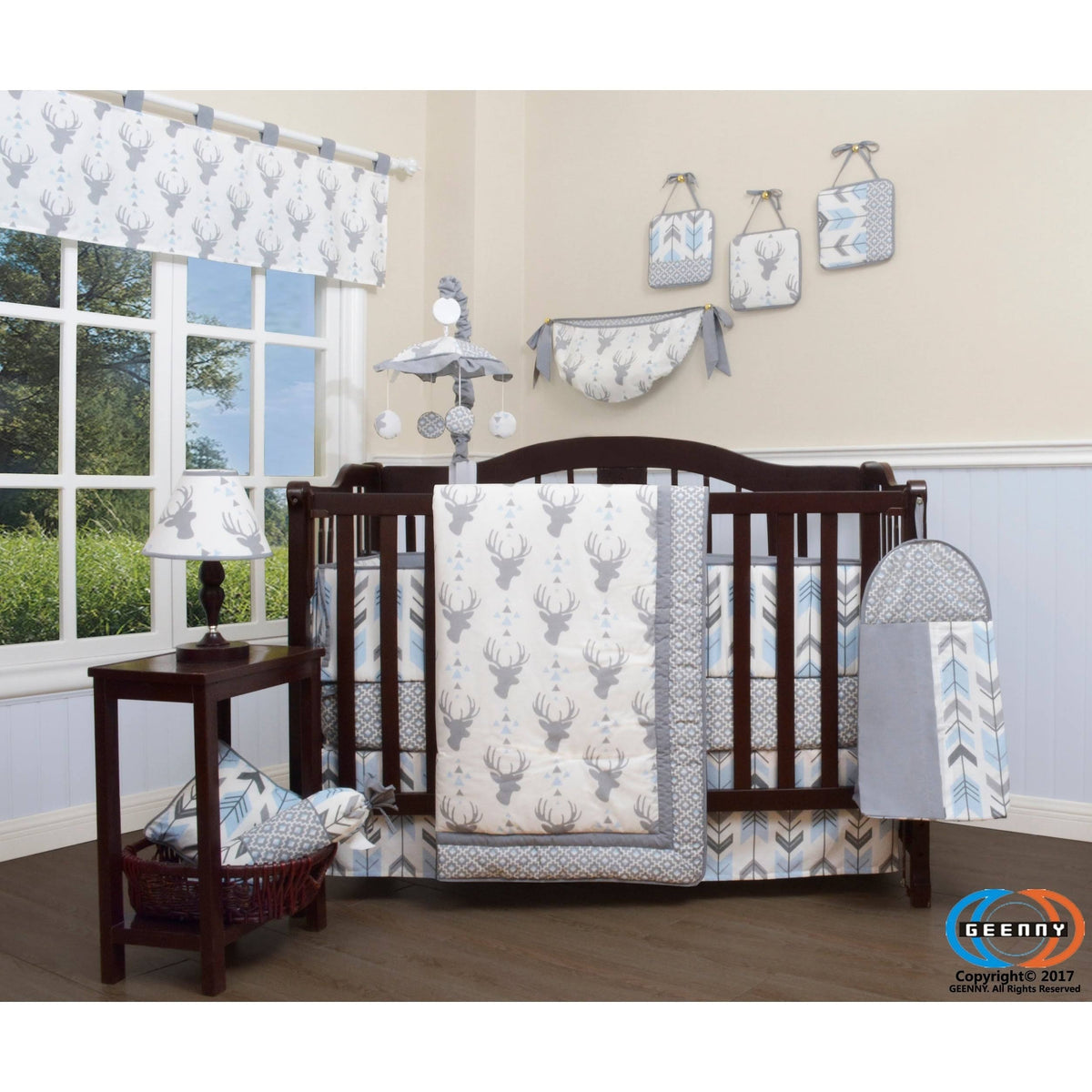 13 Piece Baby Nursery Crib Bedding Set Y31412
