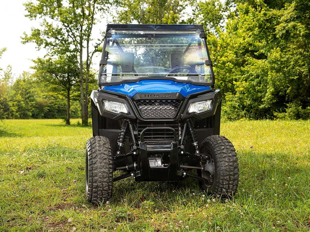 Heavy Duty Full Windshield for Honda Pioneer 500/520, 1/4 Thick Clear Polycarbonate U303
