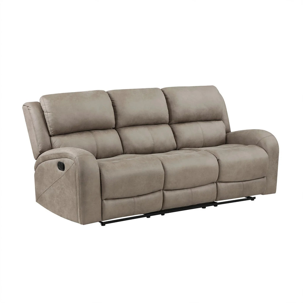 Brown 2-Piece Microfiber Reclining Sofa Set S371962