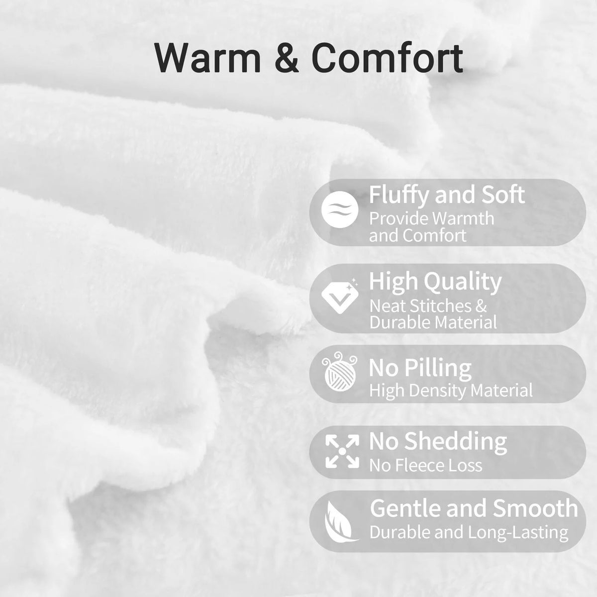 Flannel Throw Blanket 50 x 70 inches J12873