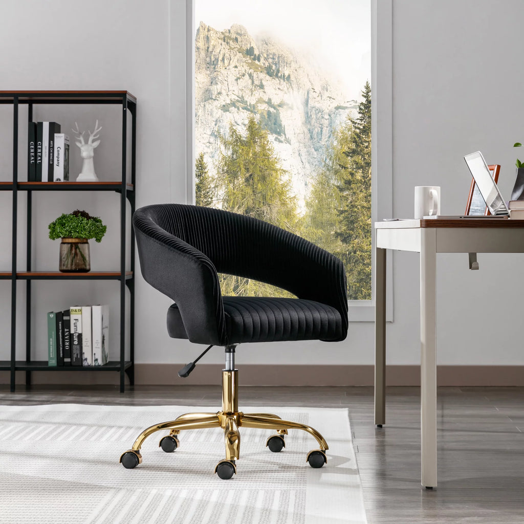 Black Swivel Office Chair I68845
