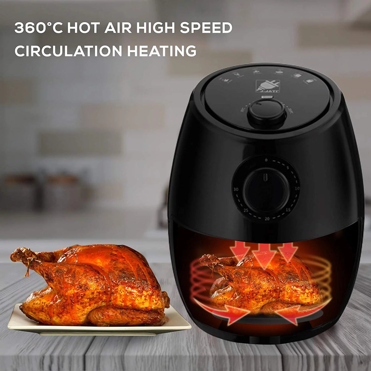 Red 2.0L Hot Air Fryer C956