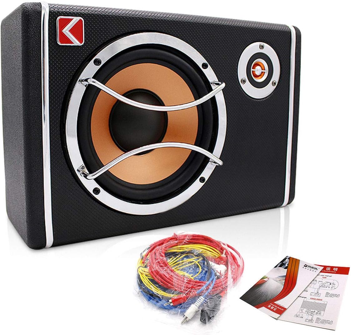 6 Inch Powered Car Subwoofer Pack of 2 X57207