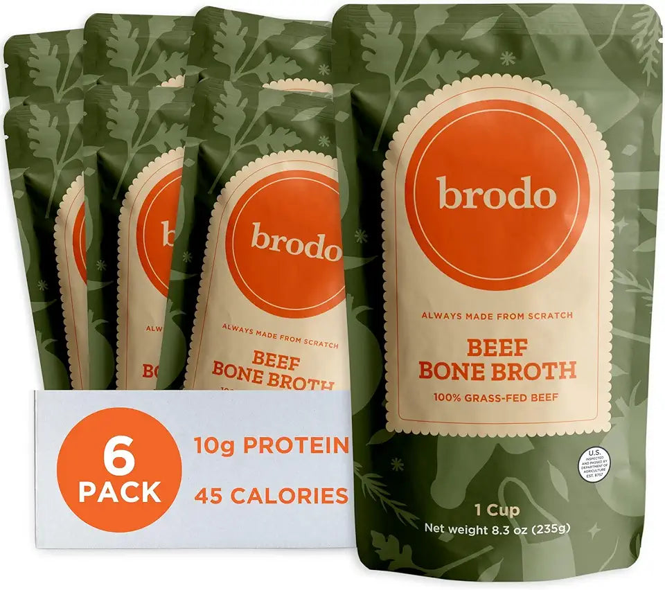 100% Grass-Fed Beef Bone Broth 6 x 8.3 oz Pouches N238311