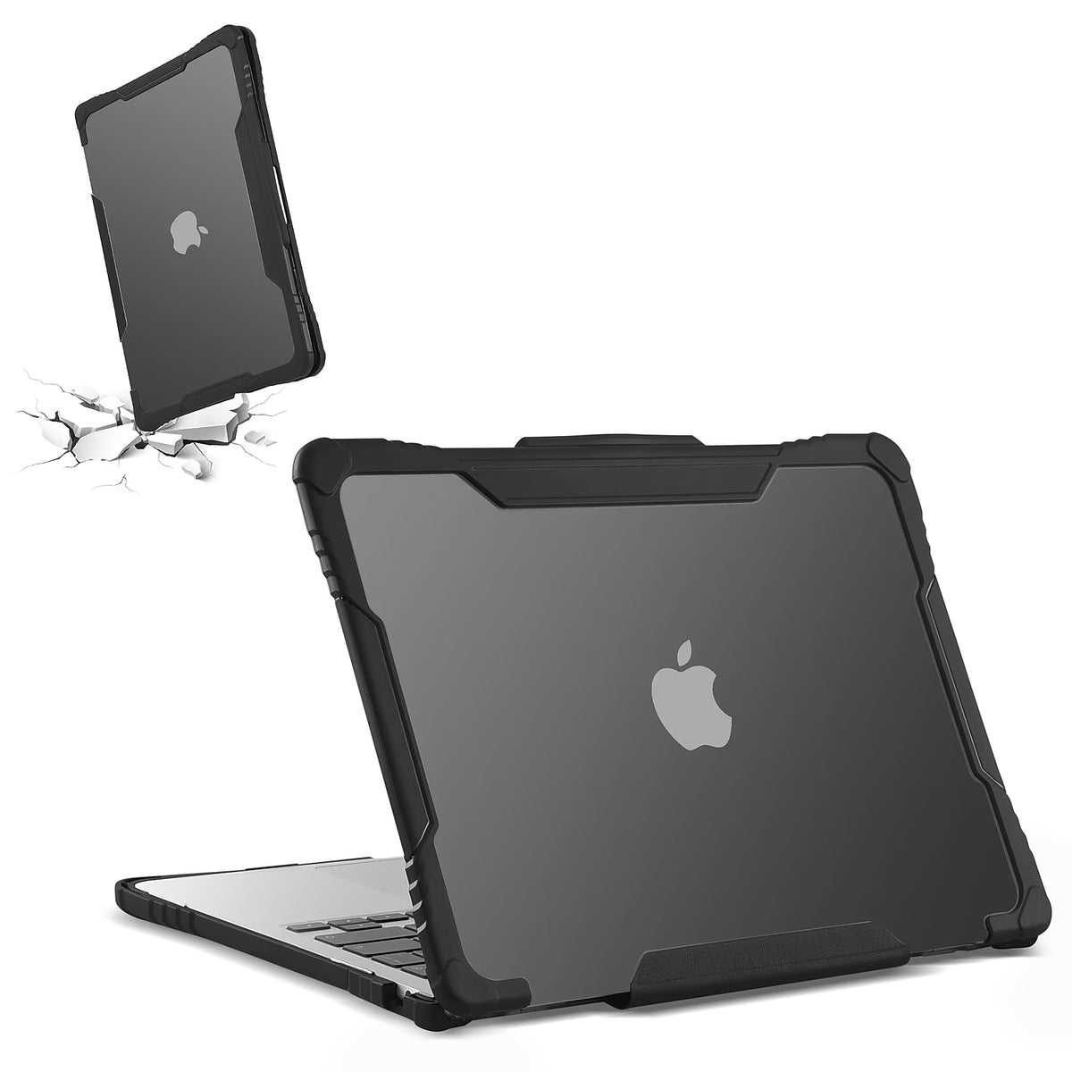 Black Rugged Laptop Sleeve with Keyboard Cover U66247