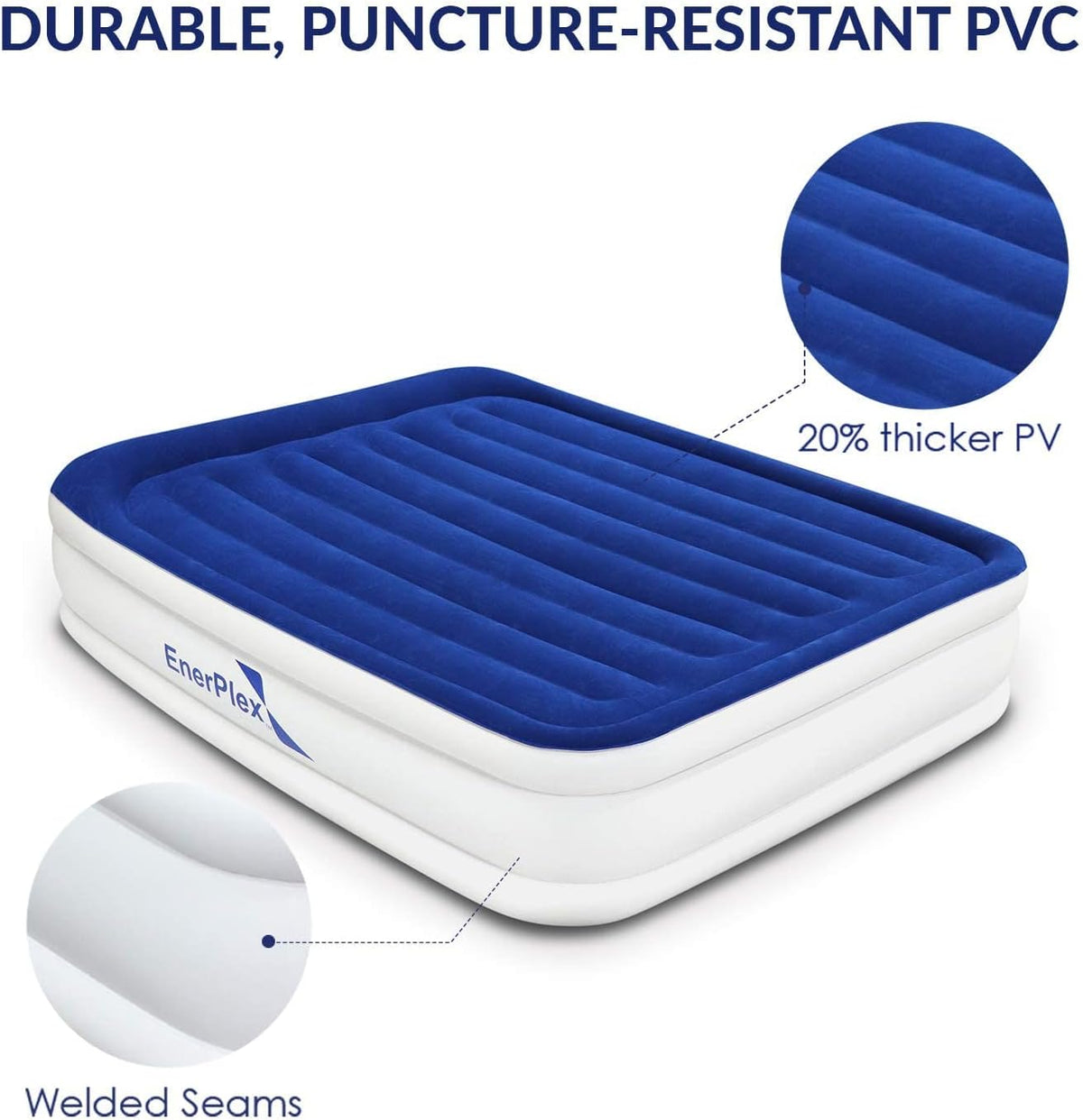 Luxury Queen Inflatable Air Mattress with Built-in Dual Pump H68565