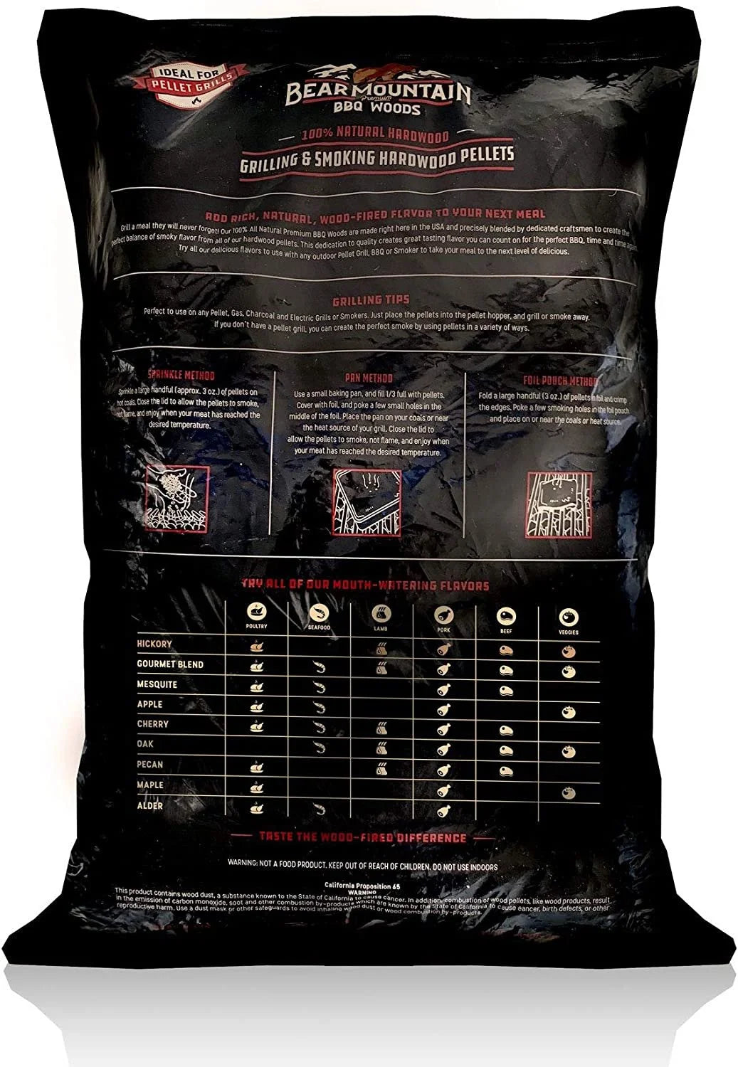 20 Pounds All Natural Hardwood Mesquite BBQ Smoker Pellets 4 Pack W969600