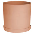 12-in Round Resin Planter with Saucer V2815