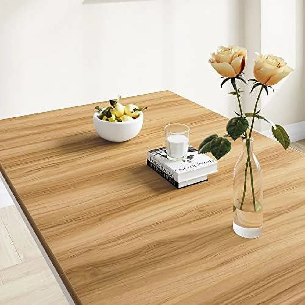 3PC Grey Light Brown Dining Table Set with Benches Z38391