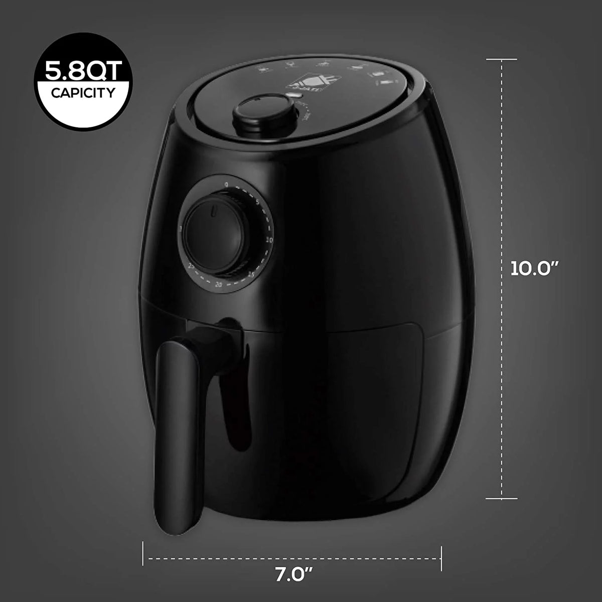 Red 2.0L Hot Air Fryer C956
