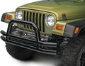 Gloss Black Double Tubular Front Bumper with Classic Over-Rider Hoop M45782